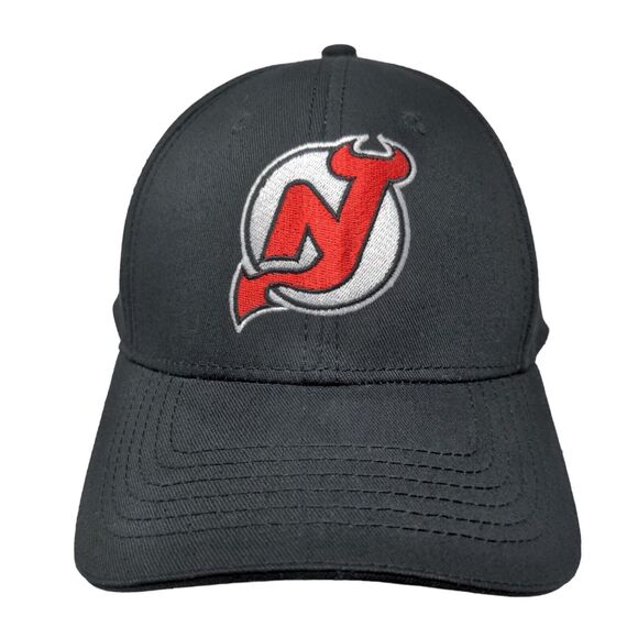 NHL New Jersey Devils Men's Slideback Hat Black Embroidered Logo BMW - Picture 1 of 6
